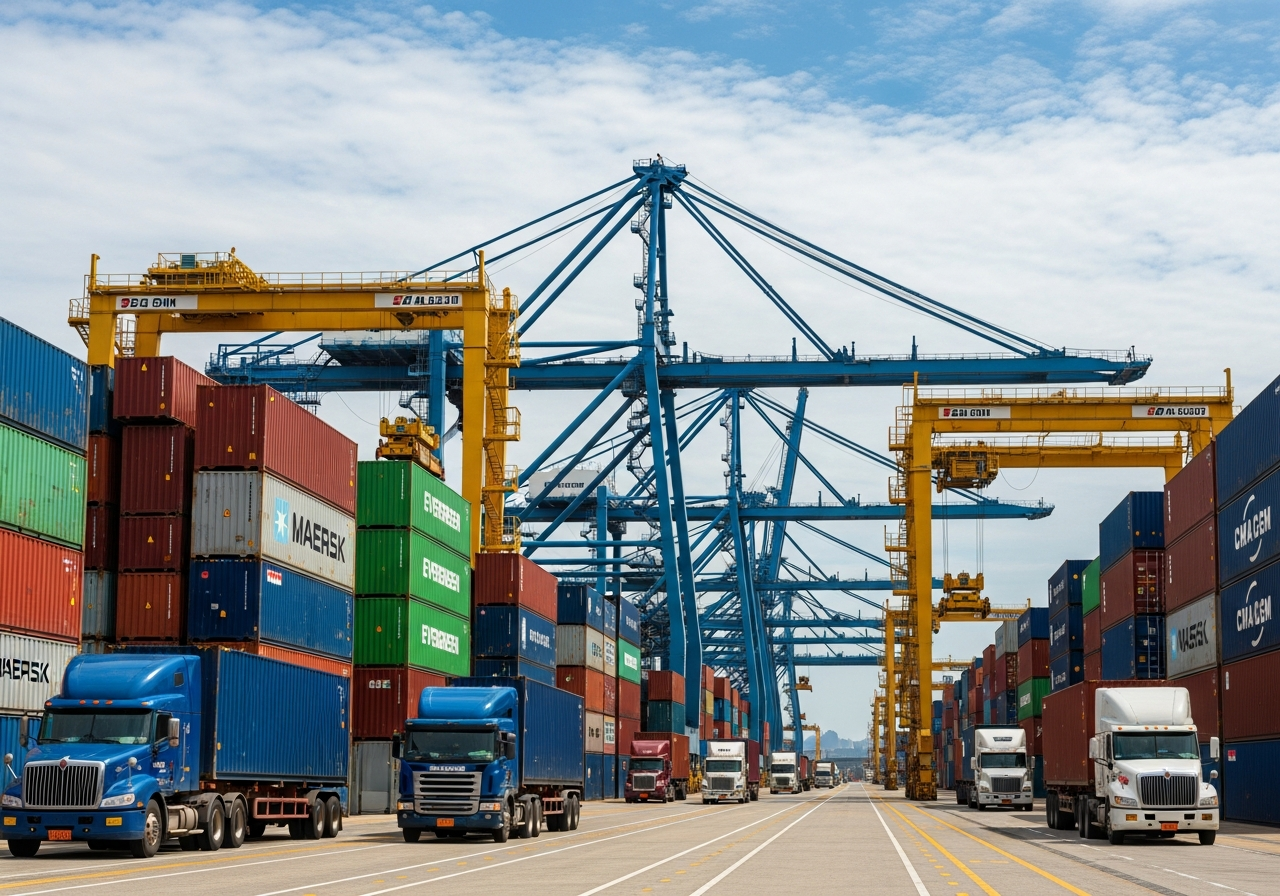 Intermodal port terminal near Hialeah